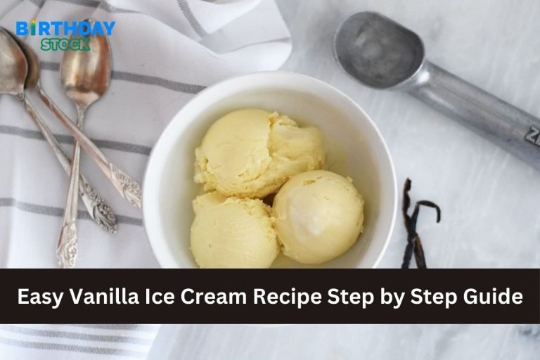 Easy Vanilla Ice Cream Recipe Step by Step Guide