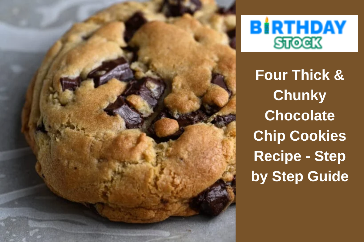 Four Thick & Chunky Chocolate Chip Cookies Recipe - Step by Step Guide