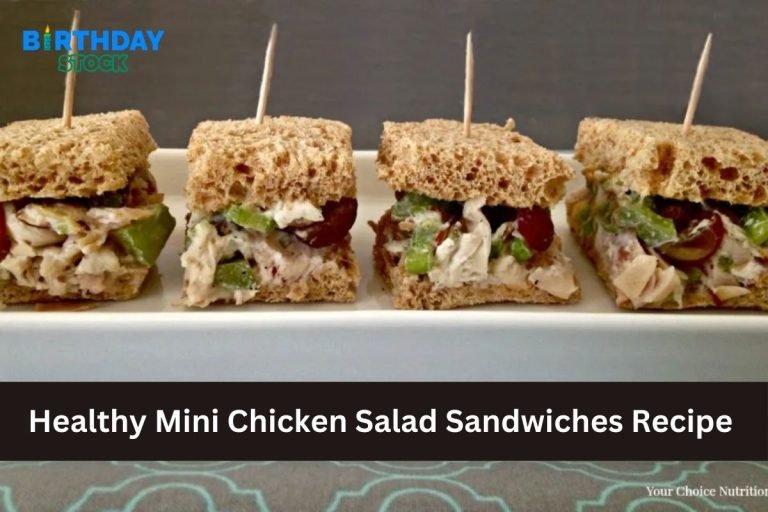 Healthy Mini Chicken Salad Sandwiches Recipe
