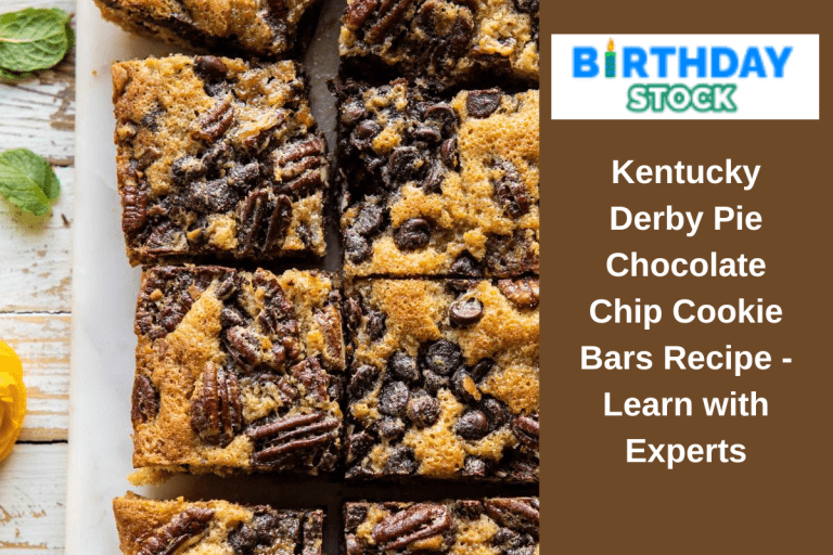 Kentucky Derby Pie Chocolate Chip Cookie Bars Recipe - Learn with Experts