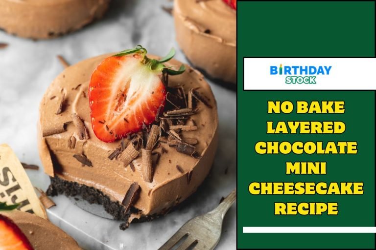 No Bake Layered Chocolate Mini Cheesecake Recipe