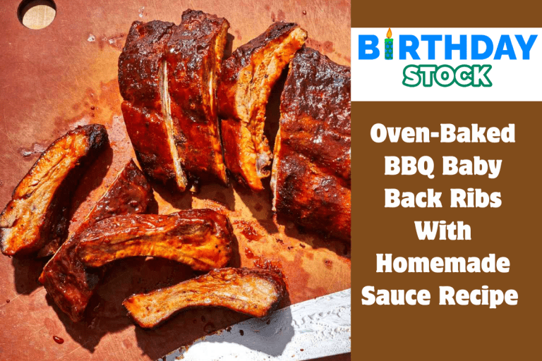 Oven-Baked BBQ Baby Back Ribs With Homemade Sauce Recipe 