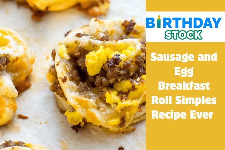Sausage and Egg Breakfast Roll Simples Recipe Ever 