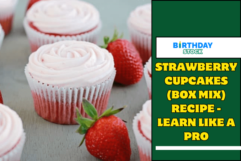 Strawberry Cupcakes (Box Mix) Recipe - Learn like a Pro