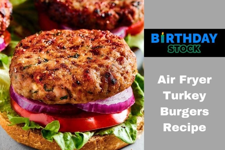 Air Fryer Turkey Burgers Recipe