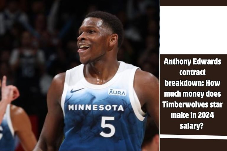 Anthony Edwards contract breakdown How much money does Timberwolves star make in 2024 salary