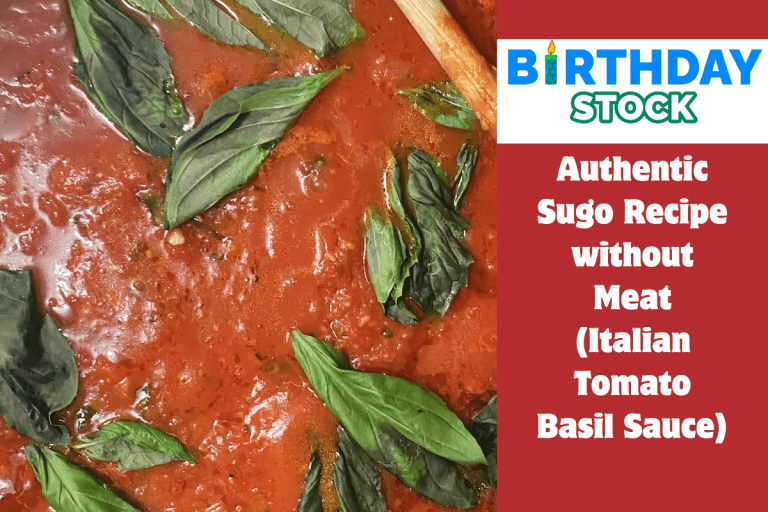 Authentic Sugo Recipe without Meat (Italian Tomato Basil Sauce)