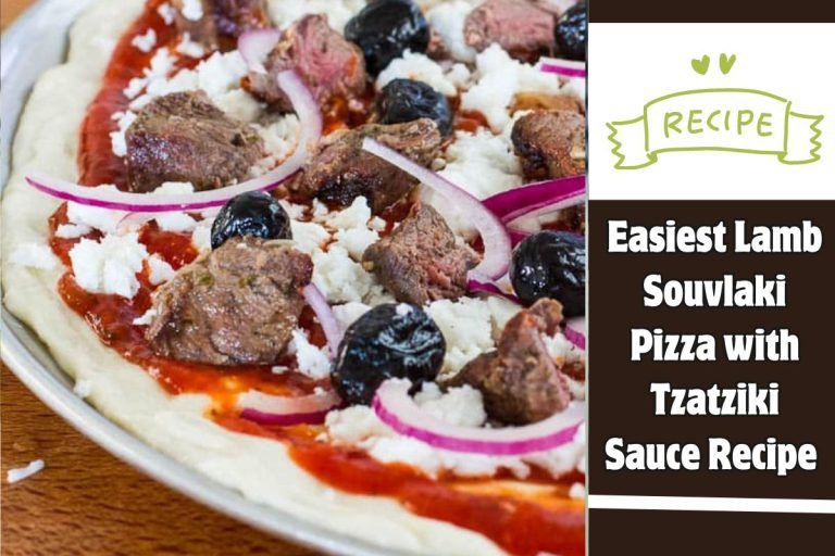 Easiest Lamb Souvlaki Pizza with Tzatziki Sauce Recipe