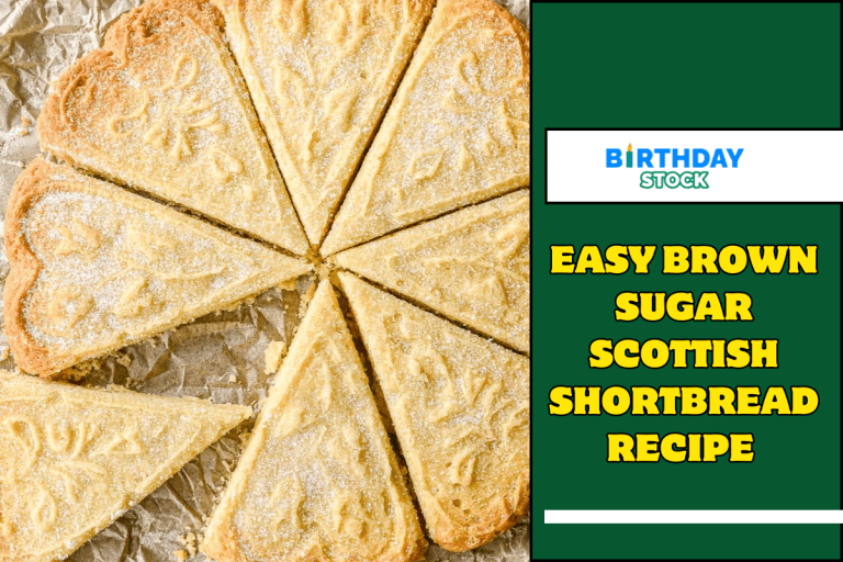 Easy Brown Sugar Scottish Shortbread Recipe