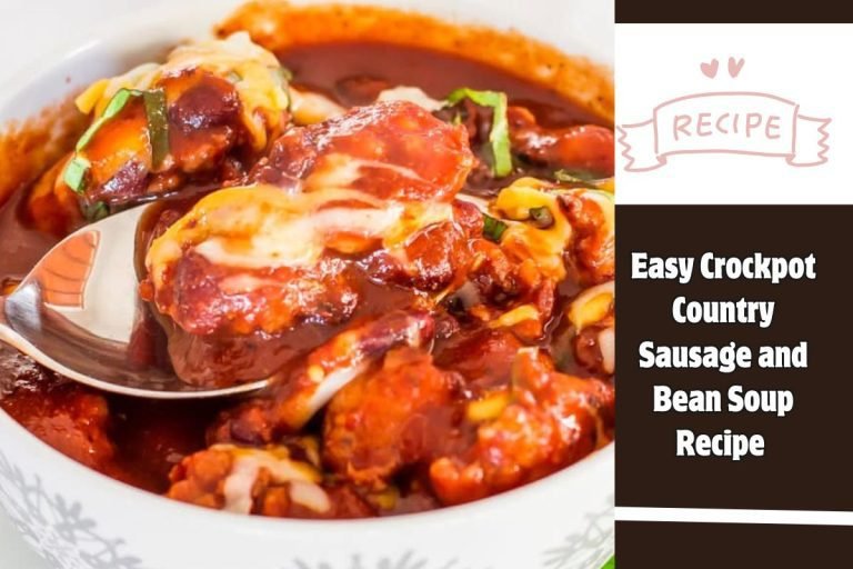 Easy Crockpot Country Sausage and Bean Soup Recipe