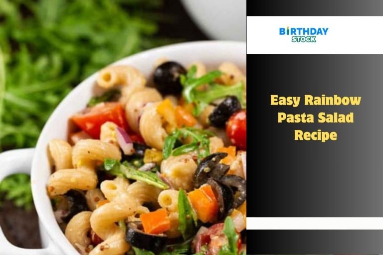 Easy Rainbow Pasta Salad Recipe