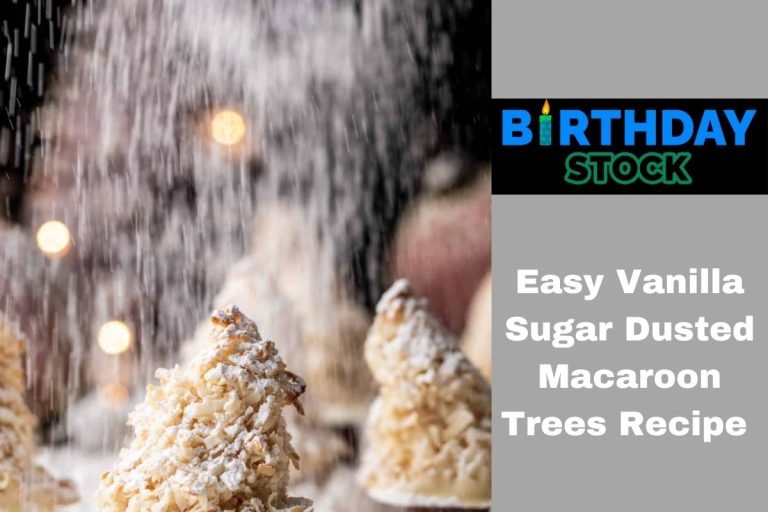 Easy Vanilla Sugar Dusted Macaroon Trees Recipe