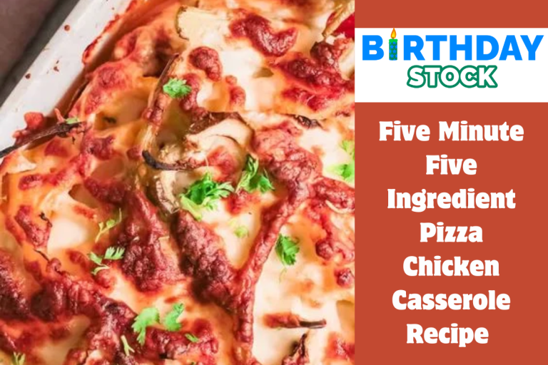 Five Minute Five Ingredient Pizza Chicken Casserole Recipe 