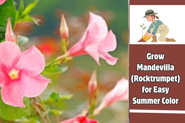Grow Mandevilla (Rocktrumpet) for Easy Summer Color