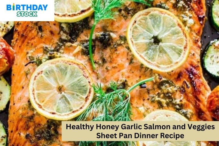 Healthy Honey Garlic Salmon and Veggies Sheet Pan Dinner Recipe