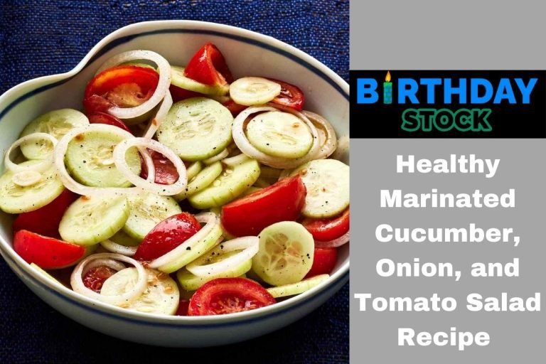 Healthy Marinated Cucumber, Onion, and Tomato Salad Recipe