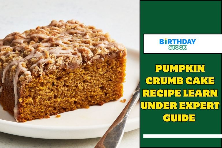 Pumpkin Crumb Cake Recipe Learn under Expert Guide