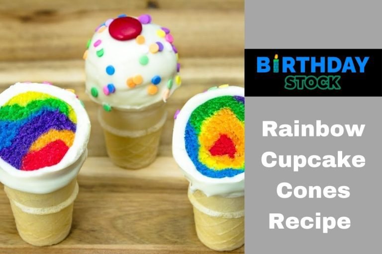 Rainbow Cupcake Cones Recipe