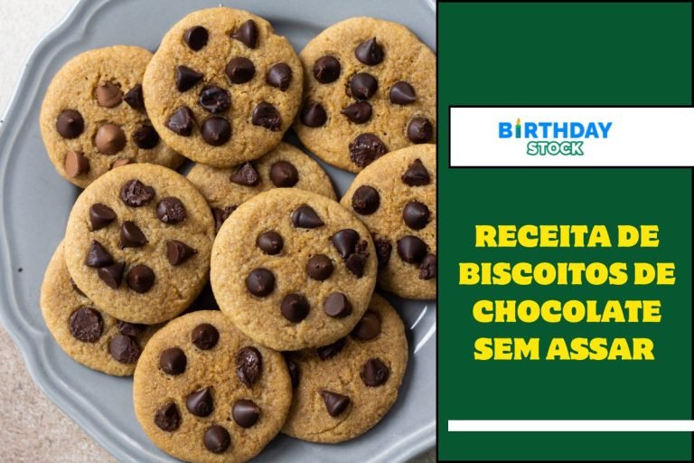 Receita de biscoitos de chocolate sem assar