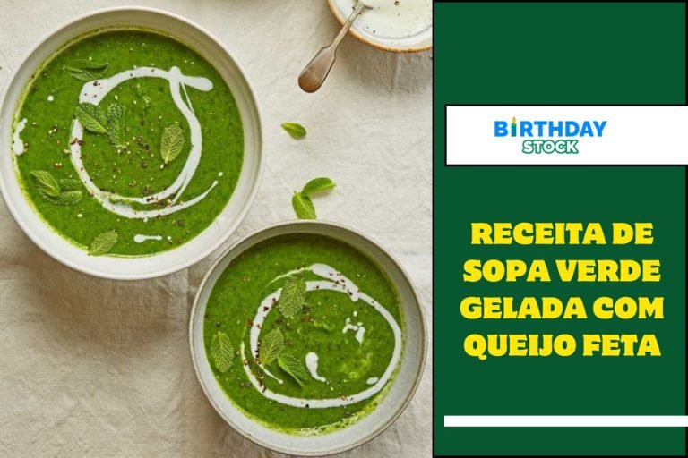 Receita de sopa verde gelada com queijo feta