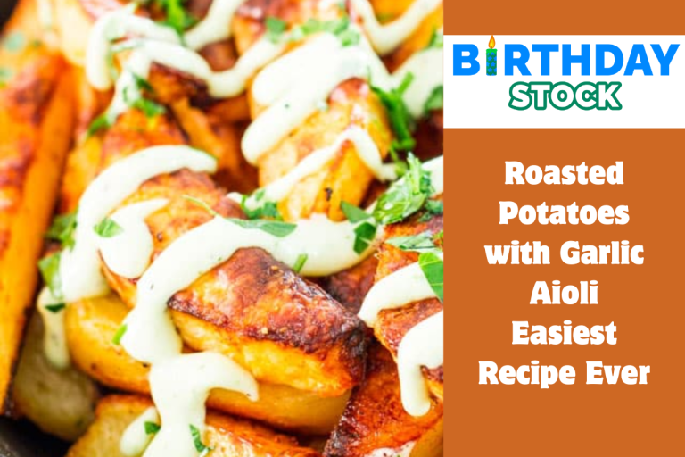 Roasted Potatoes with Garlic Aioli Easiest Recipe Ever 
