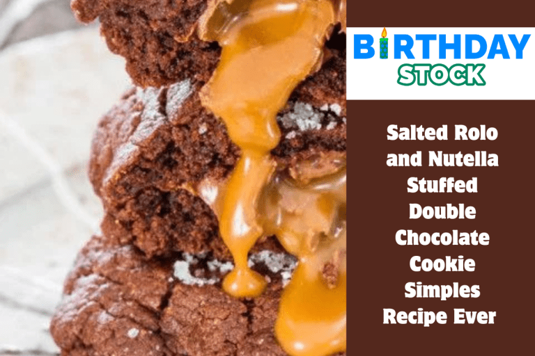 Salted Rolo and Nutella Stuffed Double Chocolate Cookie Simples Recipe Ever 