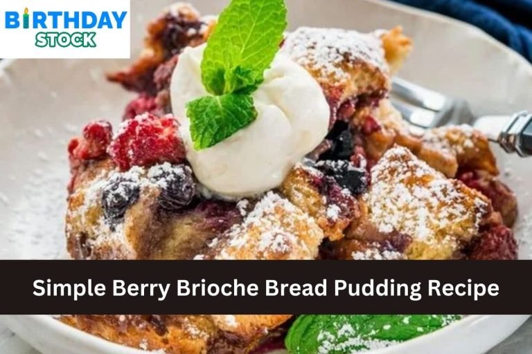Simple Berry Brioche Bread Pudding Recipe