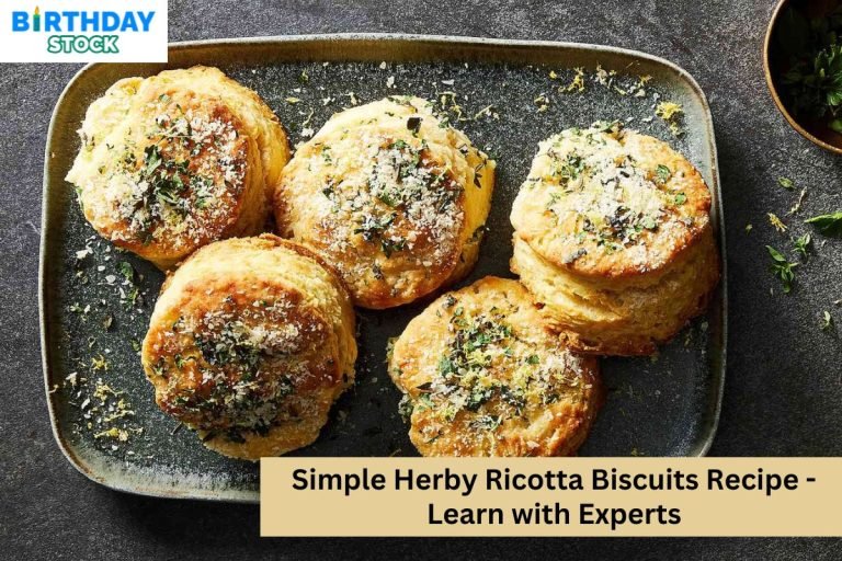 Simple Herby Ricotta Biscuits Recipe - Learn with Experts