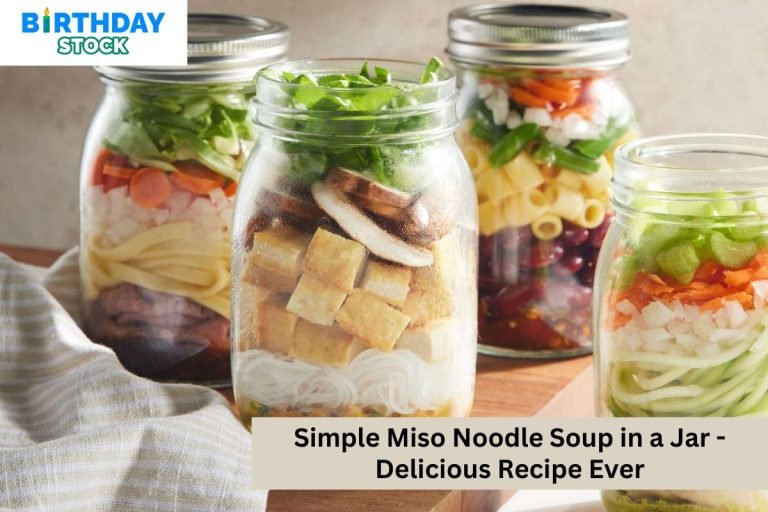 Simple Miso Noodle Soup in a Jar - Delicious Recipe Ever