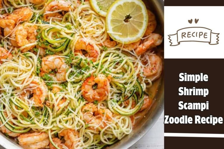 Simple Shrimp Scampi Zoodle Recipe