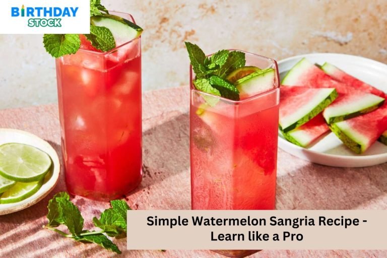 Simple Watermelon Sangria Recipe - Learn like a Pro