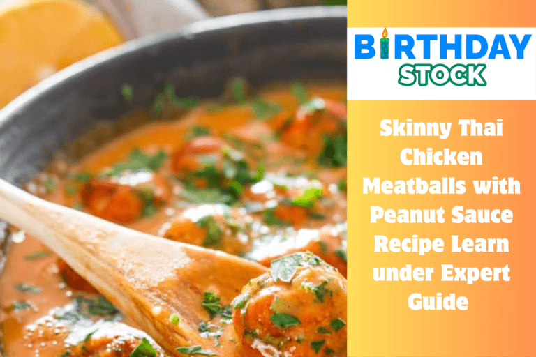 Skinny Thai Chicken Meatballs with Peanut Sauce Recipe Learn under Expert Guide 