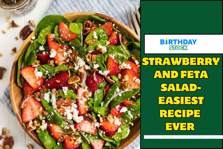 Strawberry and Feta Salad-Easiest Recipe Ever