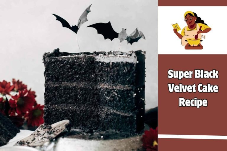 Super Black Velvet Cake Recipe