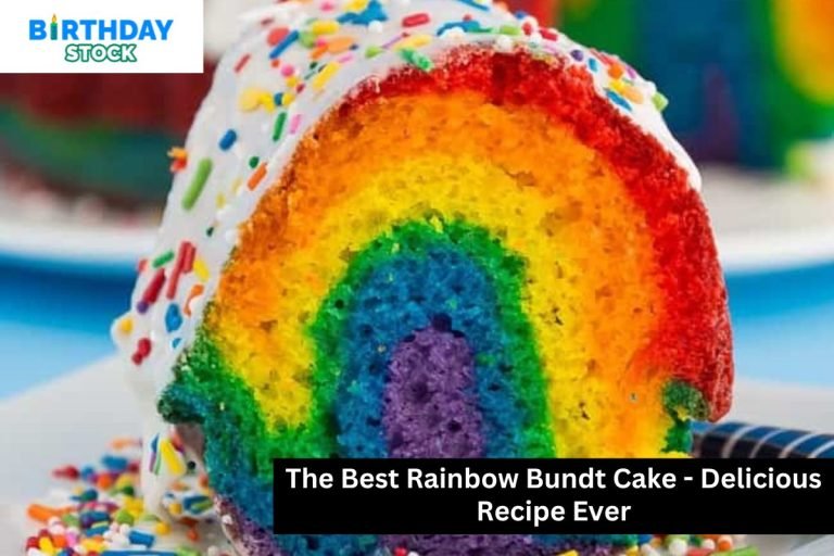 The Best Rainbow Bundt Cake - Delicious Recipe Ever