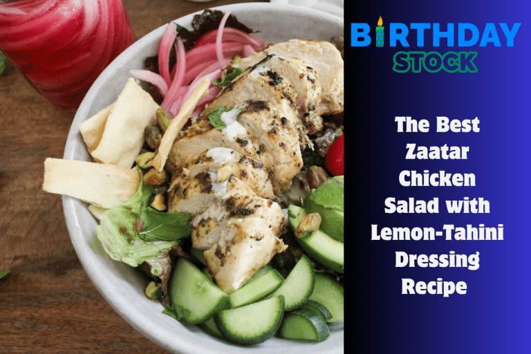 The Best Zaatar Chicken Salad with Lemon-Tahini Dressing Recipe 