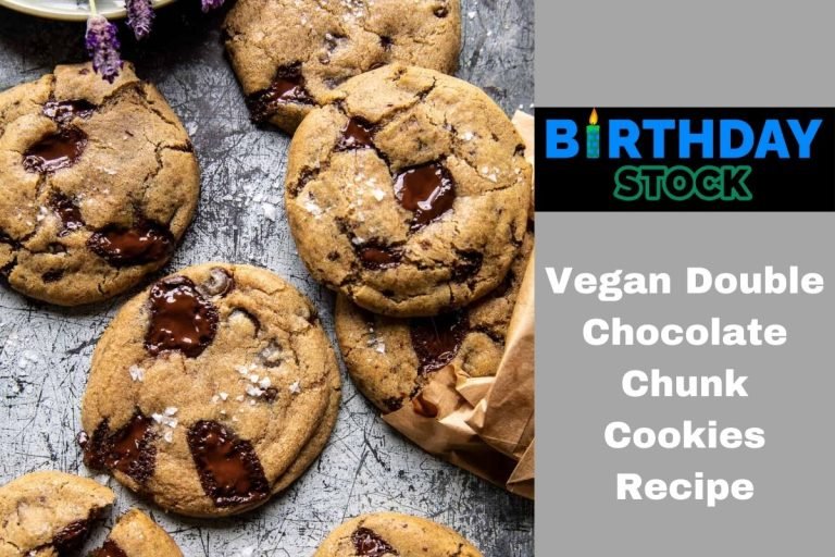 Vegan Double Chocolate Chunk Cookies RecipeVegan Double Chocolate Chunk Cookies Recipe