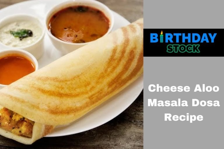 Cheese Aloo Masala Dosa Recipe