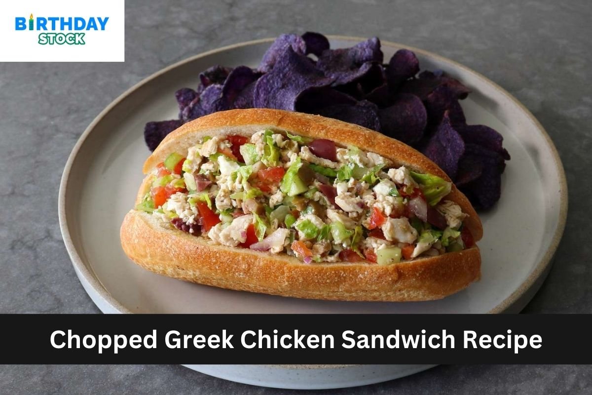Chopped Greek Chicken Sandwich Recipe