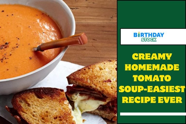 Creamy Homemade Tomato Soup-Easiest Recipe Ever