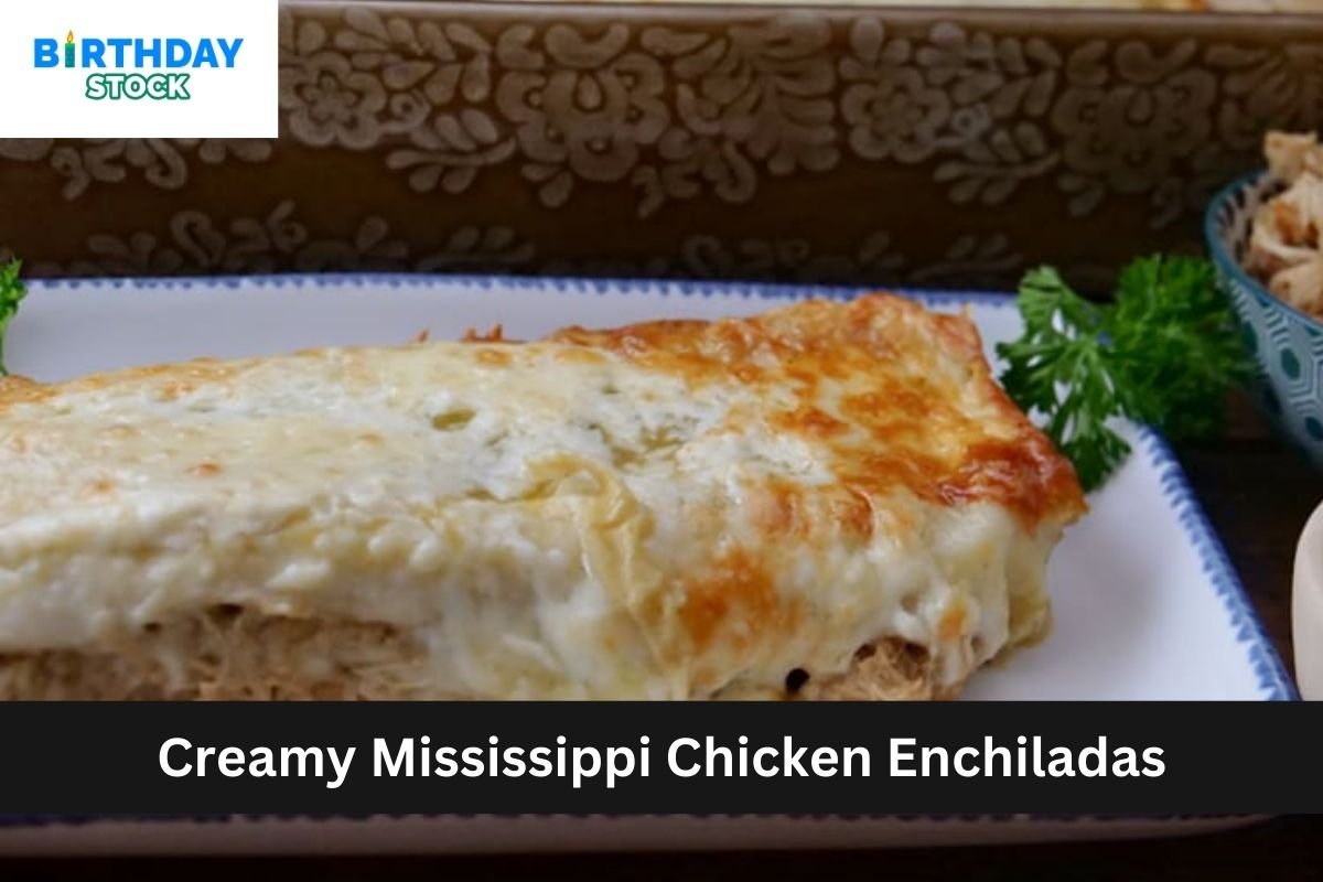 Creamy Mississippi Chicken Enchiladas