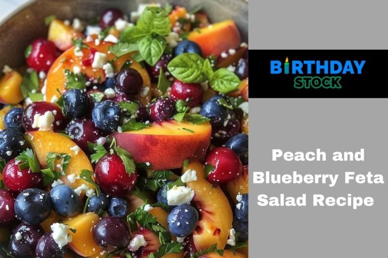 Peach and Blueberry Feta Salad Recipe