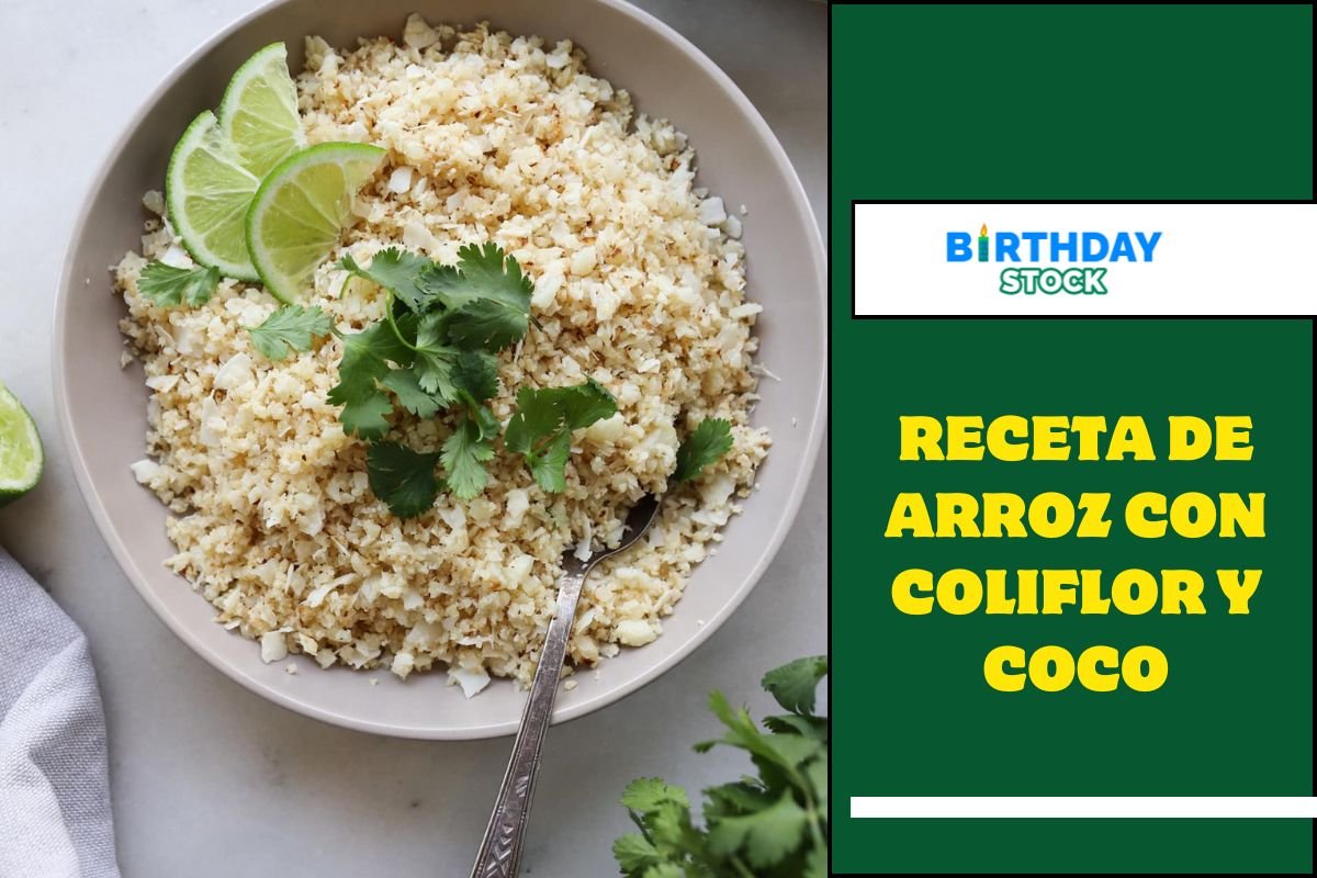 Receta de arroz con coliflor y coco