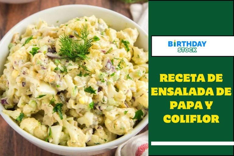 Receta de ensalada de papa y coliflor