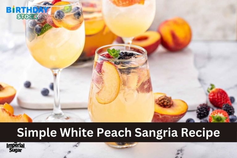 Simple White Peach Sangria Recipe