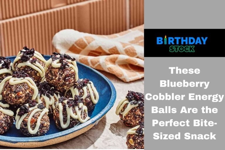 These Blueberry Cobbler Energy Balls Are the Perfect Bite-Sized Snack