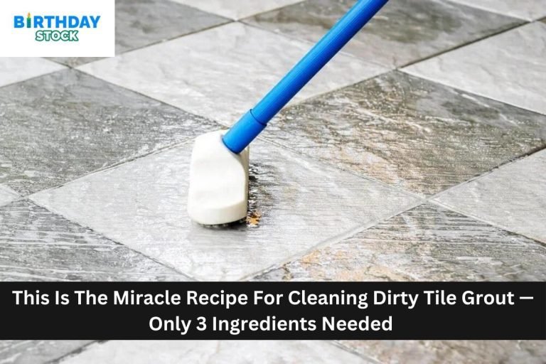 This Is The Miracle Recipe For Cleaning Dirty Tile Grout — Only 3 Ingredients Needed